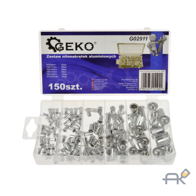 Набор алюминиевых заклепок 150 шт. G02911